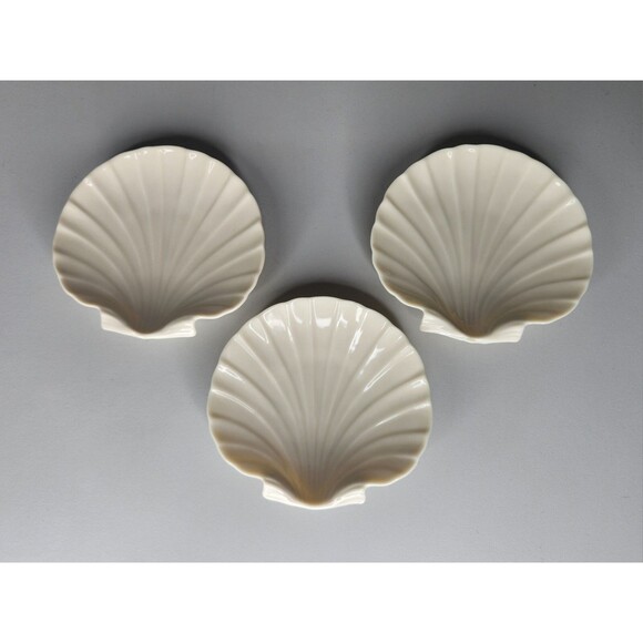 Lenox Other - Gorgeous Vintage Lenox Sea Shell Scallop Shape All Purpose Dish 4” Set of 3